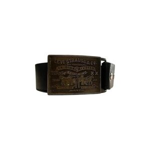 Levi's Vintage Black Belt with Embossed Buckle